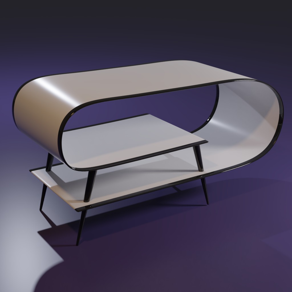 Modern Curved Table preview image 1
